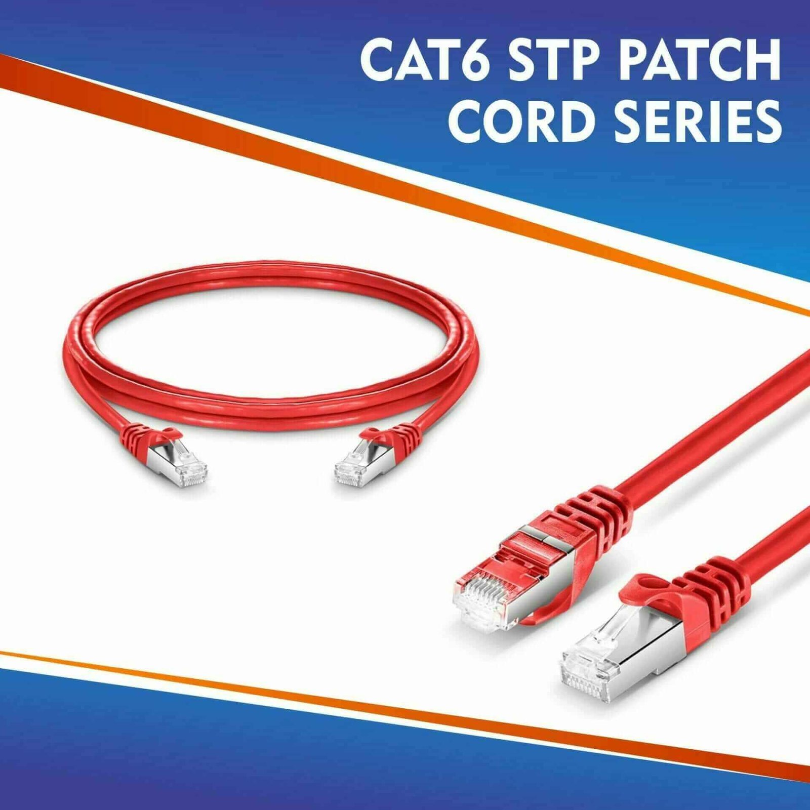CAT6 STP PATCH CORD SERIES RED