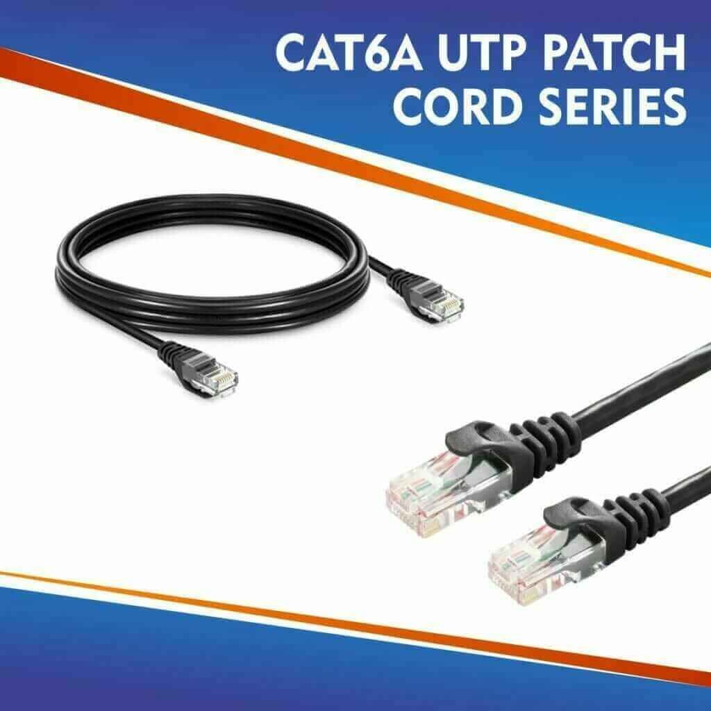 cat6 cable color code CAT6A UTP PATCH CORD SERIES BLACK